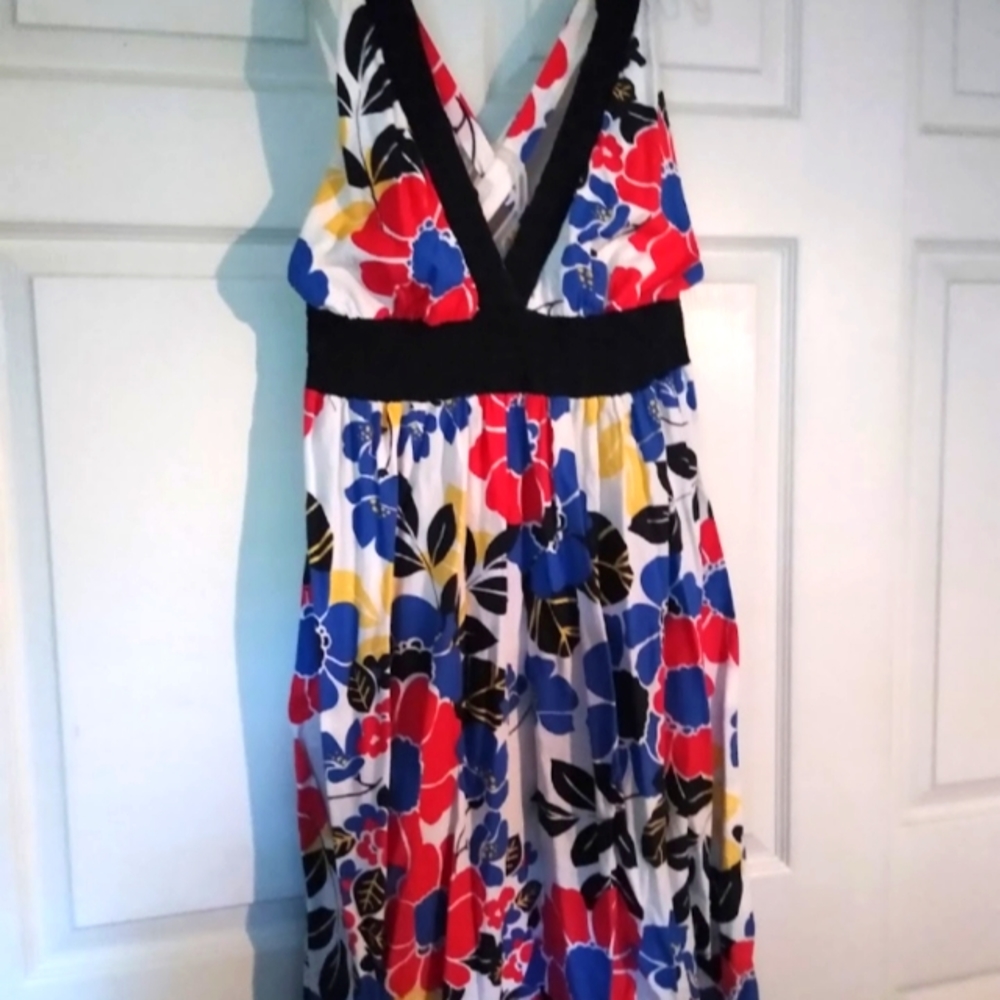 Colorful floral dress L